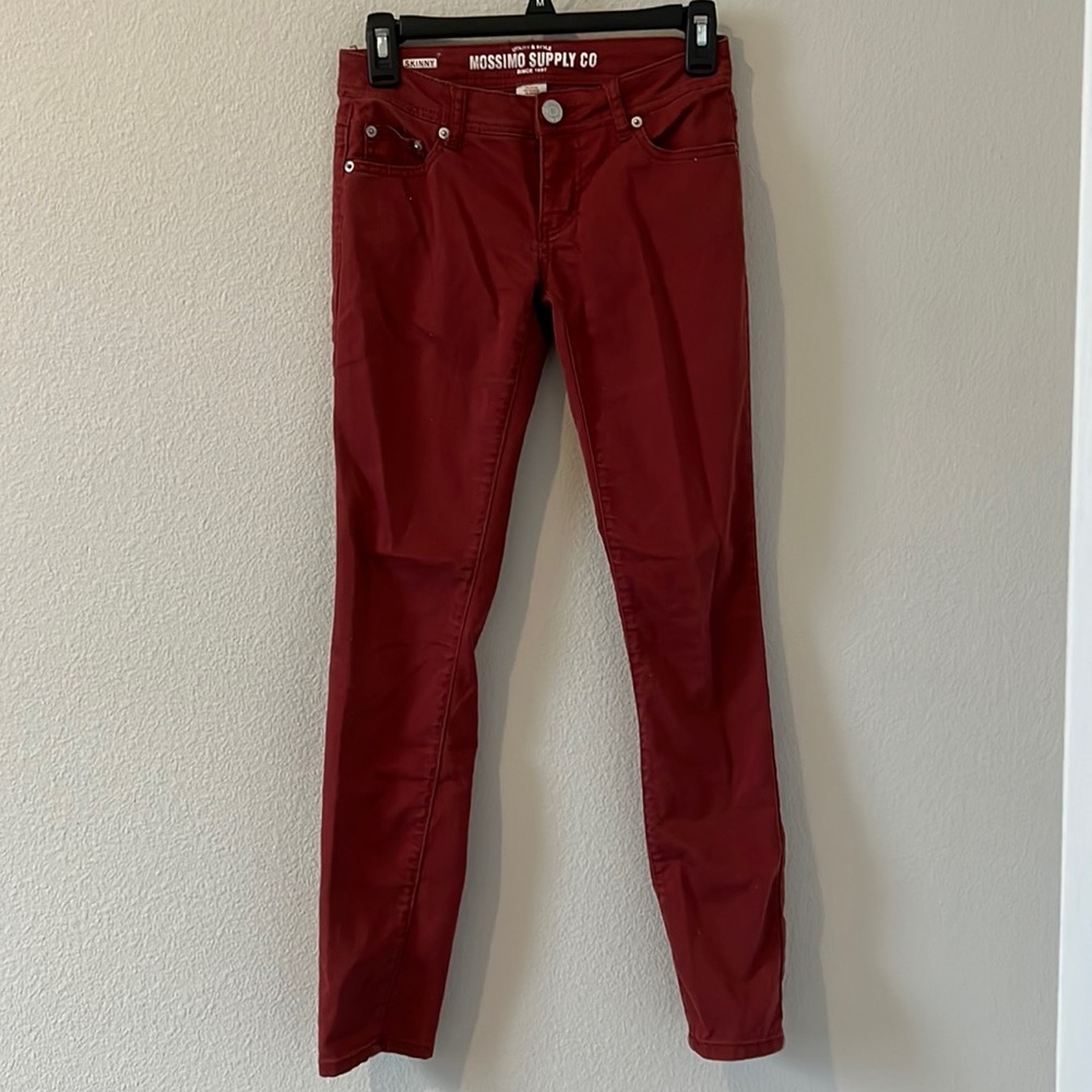 Mossimo Supply Co Skinny Red Jeans
